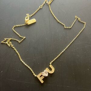 SOLD!  Melinda Maria f💜u necklace